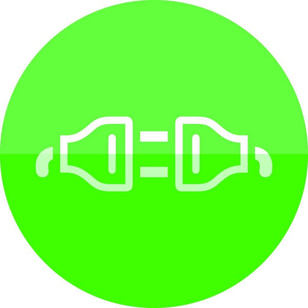 Circle icon. Electric plug vector illustration 
