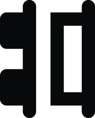 Yatay sağ dağıtım simgesini hizala