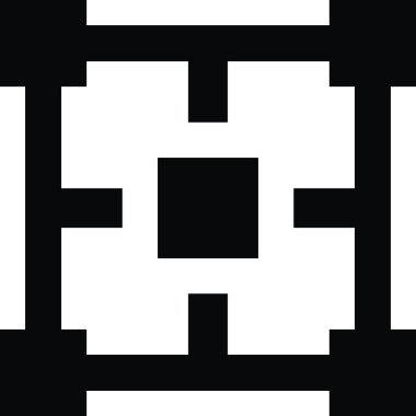 Orta nokta ikon vektör illüstrasyonu