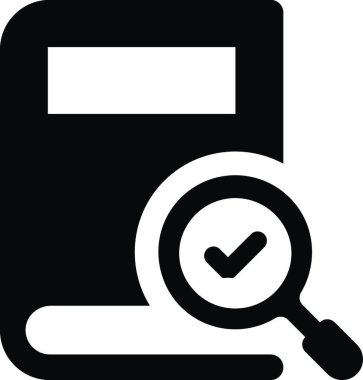 Kitap arama simgesi vektör illüstrasyonu