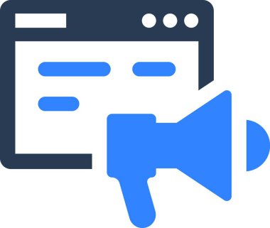 Dijital pazarlama simge vektör çizim