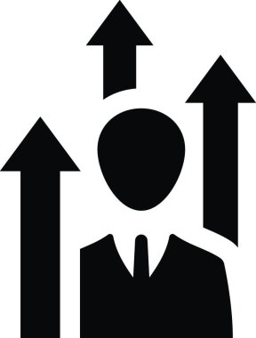 Kariyer tanıtım simgesi vektör illüstrasyonu