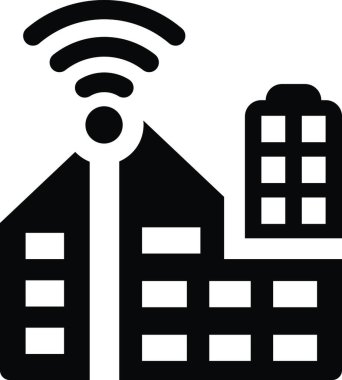 Smart City simge vektör illüstrasyonu