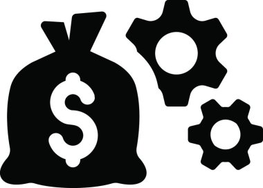 Kredi simgesini yönet, basit vektör illüstrasyonu 