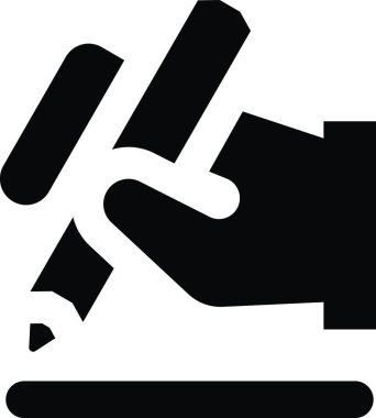 Kalem taslak ikonu vektör illüstrasyonu