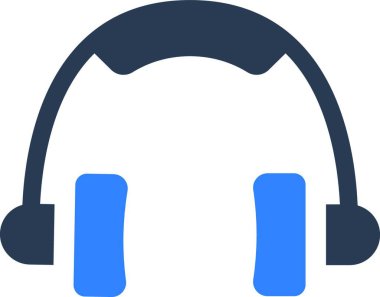 kulaklık simgesi vektör illüstrasyonu