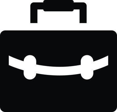 Ofis çantası ikonu vektör illüstrasyonu