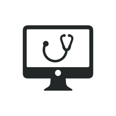 Online Doctor Icon vector illustration