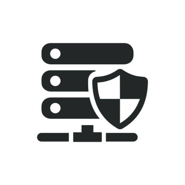 sunucu web simgesi vektör illüstrasyonu 