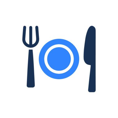 Restoran simgesi vektör illüstrasyonu