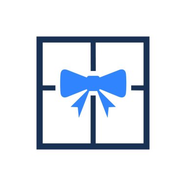 Hediye, ağ basit illüstrasyon