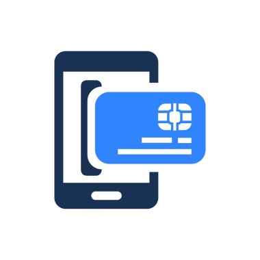 mobil ödeme simgesi vektör çizimi