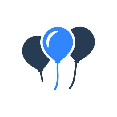 Balonlar, ağ için basit illüstrasyon