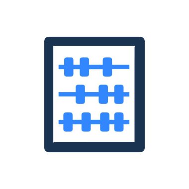 abacus web simgesi vektör illüstrasyonu