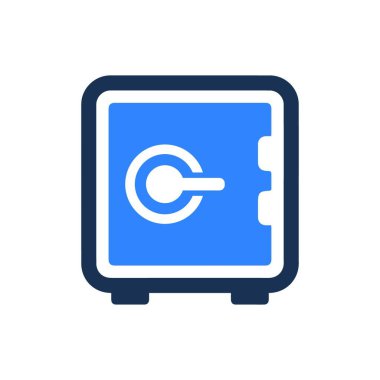 Banka Kilit Simgesi vektör çizimi