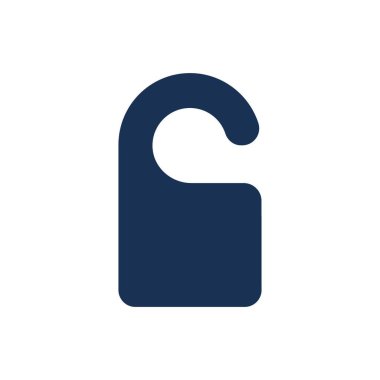 kapı etiketi vektör illüstrasyonu