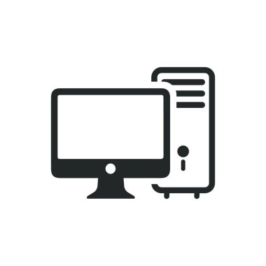 Web, vektör illüstrasyonu için Bilgisayar Aygıtı simgesi