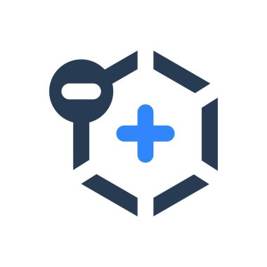 Web için elektron simgesi, vektör illüstrasyonu