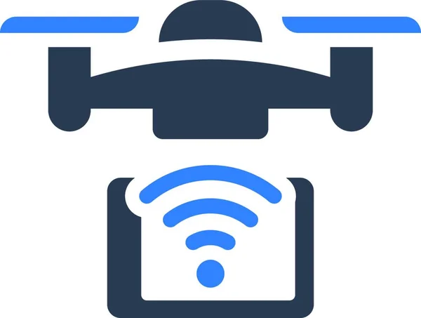 Ikona Mobilnego Sterowania Dronem Plik Vector Eps — Wektor stockowy