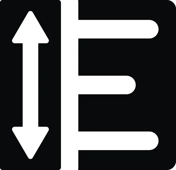Line Spacing Format Icon — Stock Vector