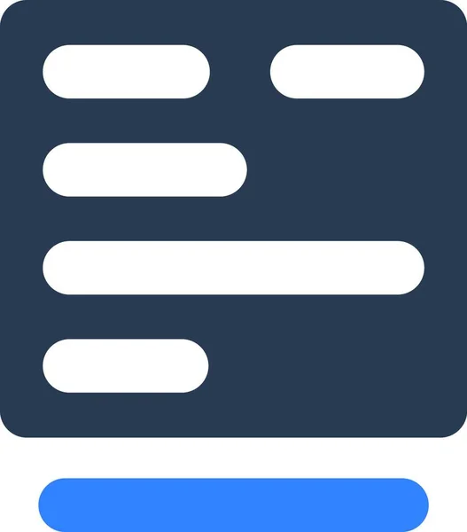 Выравнивание Иконки Текста Слева Web Icon Vector Illustration — стоковый вектор