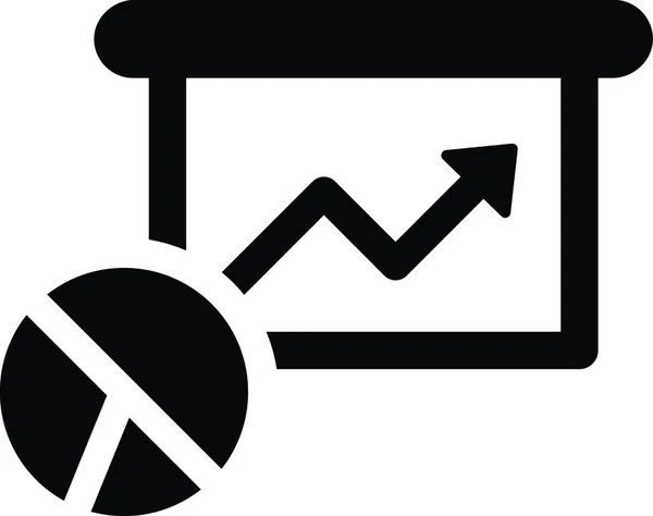 Ikona Webu Statistiky Ikona Podnikání — Stockový vektor