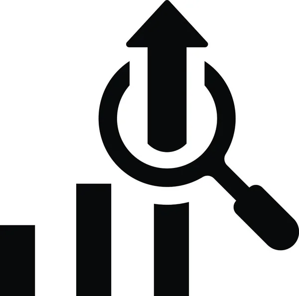 Ikona Analizy Marketingowej Ilustracja Wektor — Wektor stockowy