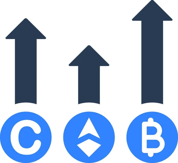 Ilustrace Vektoru Výměny Bitcoinů — Stockový vektor