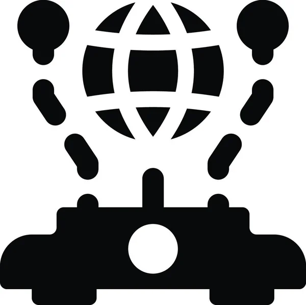 Icona Dell Ologramma Illustrazione Semplice Del Vettore — Vettoriale Stock
