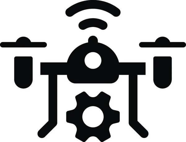 Drone Web Ikona Ilustracja Wektorowa — Wektor stockowy
