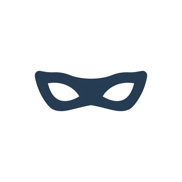 Halloween Máscara Icono Vector Ilustración — Vector de stock