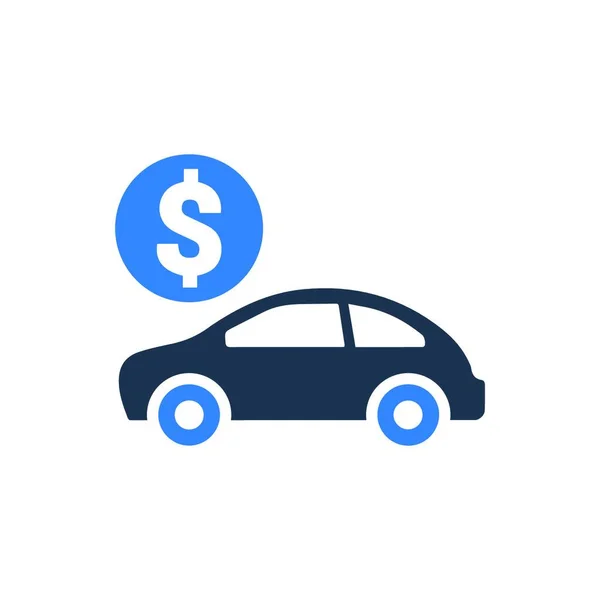 Auto Loan Icon Vector Ilustración — Vector de stock