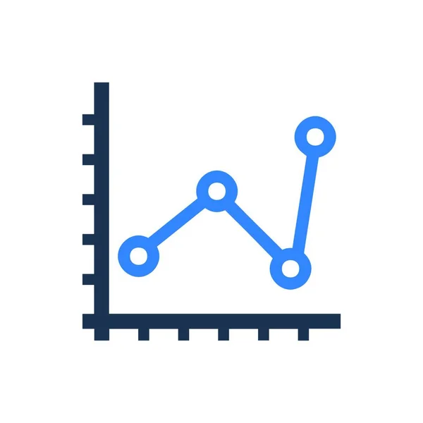 Ikona Raportu Analitycznego Ilustracja Wektora — Wektor stockowy