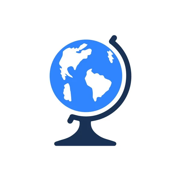 Global Atlas Icon Vektorillustration — Stockvektor