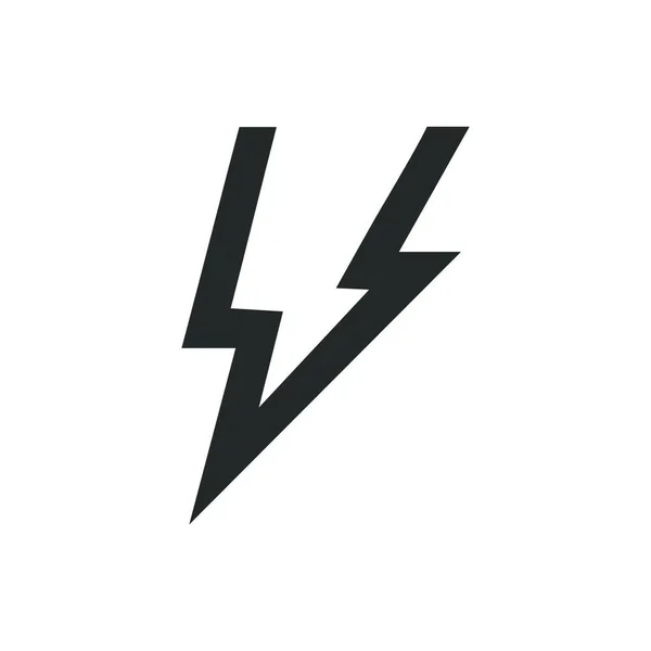 Thunder Icon Web Vector Illustration — Stock Vector