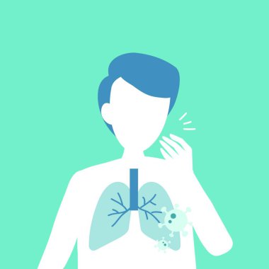 Tıbbi poster, renkli vektör illüstrasyonu