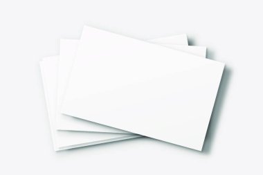 Kartvizit, renkli vektör illüstrasyonu 