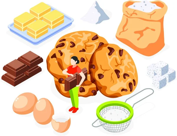 Bäckereisymbole Illustration Web Vorlage — Stockvektor