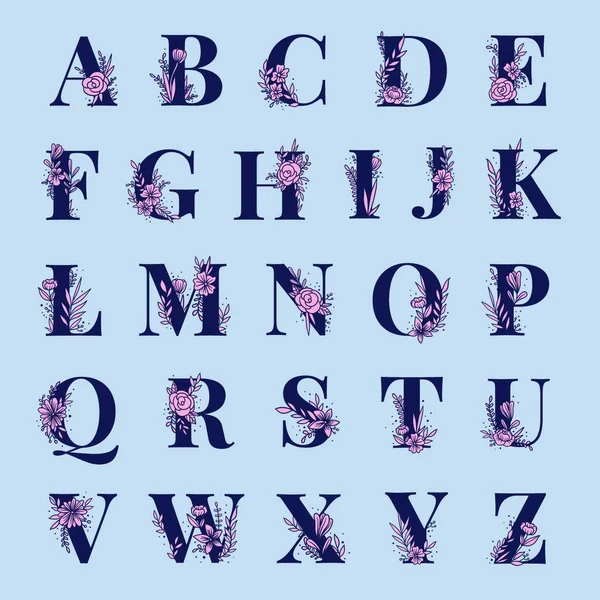 Typographie Lettres Police Illustration Vectorielle — Image vectorielle