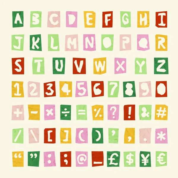 Alfabet Letters Lettertype Alfabet — Stockvector