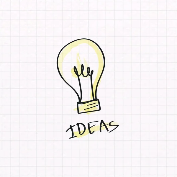 Idea Bulb Vector Illustration — Stock Vector
