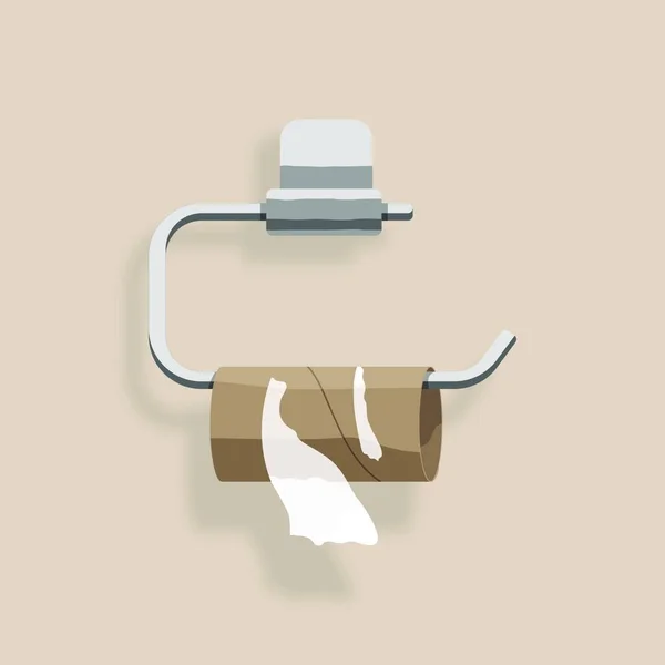 Toalettpapper Vektor Illustration — Stock vektor
