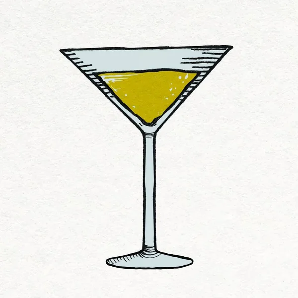 Ilustración Del Vector Vidrio Martini — Archivo Imágenes Vectoriales