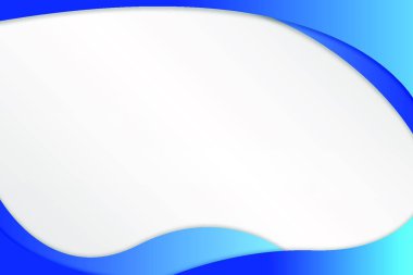 blue and white waves banner design