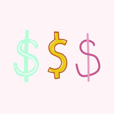 Dolar işaretli vektör arkaplanı