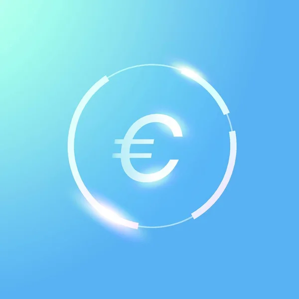 Illustration Des Euro Zeichenvektors — Stockvektor