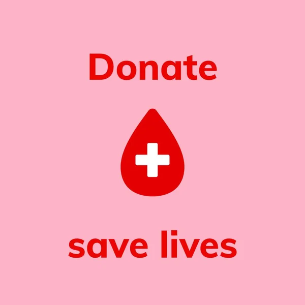 Donate Lives Vector Illustration — Stock Vector