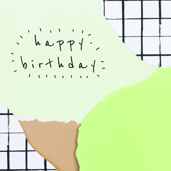 生日快乐模板矢量插图 — 图库矢量图片