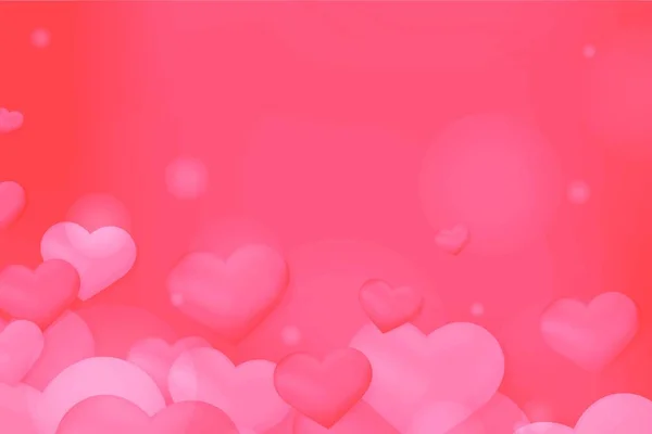 Pink Valentines Day Card Background Template Copy Space — Stock Vector