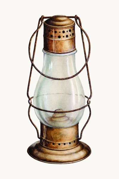 Lantern Lamp Vector Illustration — Stock Vector